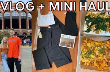 SEPTEMBER WEEKEND VLOG: Mets game, mini Aritzia try-on haul, and good eats in New Jersey