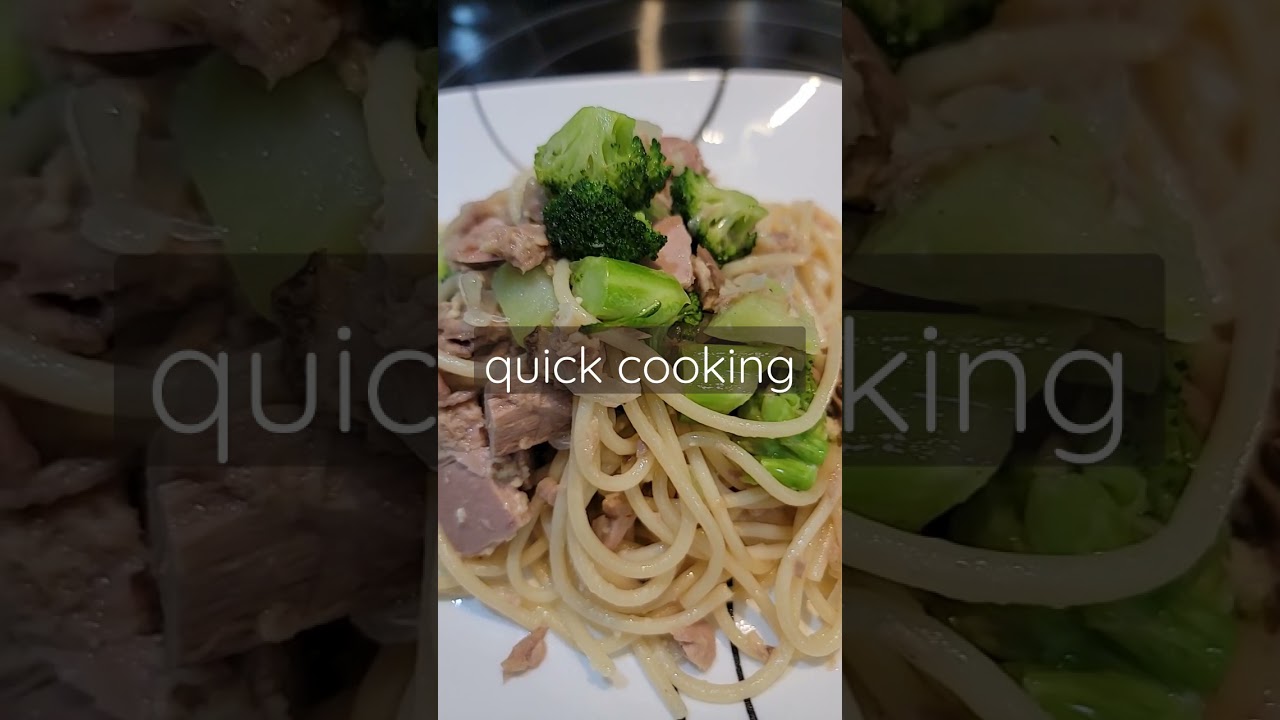 Tuna and Brocolli Pasta | Quick Cooking | #Shorts Tuna and Brocolli Pasta | Quick Cooking | #Shorts