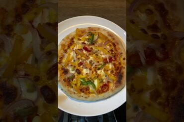 Homemade vegetarian pizza | Italian food | Alfredo penne pasta | pizza | spicy food | cheese pizza