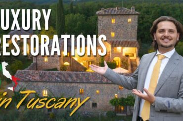 LUXURY ITALIAN VILLAS UNDER RESTORATION, TUSCANY COUNTRY ESTATES - CHIANTI RESTORATIONS