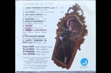 King Crimson Live at Rome, Italy 1973-Cat Food (Audience Bootleg)
