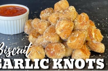 Biscuit Garlic Knots on the Flat Top Grill (Camp Chef Griddle Cooking)