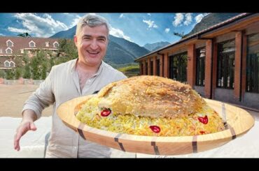 Best rice PILAF recipe with CORNELIAN CHERRY | NO TALK | OUTDOOR COOKING