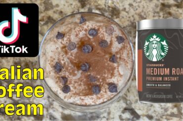 Italian Coffee Cream Recipe | Frosty Coffee Cream | TikTok Coffee Cream