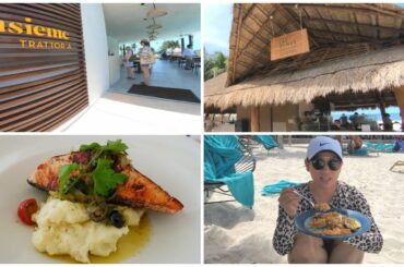 Finest Playa Mujeres Food at Insieme Trattoria & Las Dunas Beach House Restaurants for Lunch (4K)