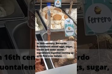 "Gelato" the most popular dessert of Italy #shorts #travel #food #italy