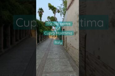 Old centre of #cupramarittima in #lemarche, #italy with amazing restaurant Pepe Nero.