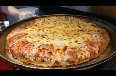 Italian double cheese pizza - korean street food