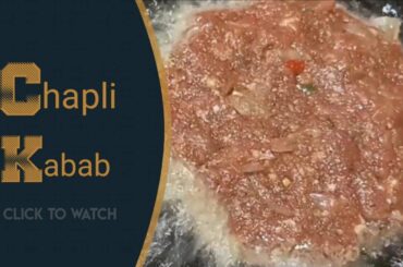 Best Chapli Kabab Recipe | Easy & Delicious By Chef Rida In Italy | Original Recipe