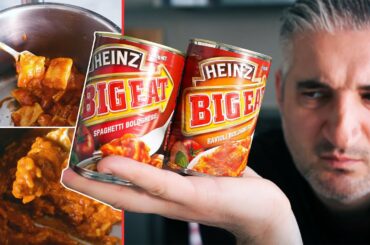 Italian Chef Try SPAGHETTI BOLOGNESE IN A CAN for the First Time