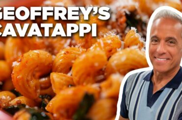 Geoffrey Zakarian's Cavatappi with Sausage, Kale and Mushrooms | The Kitchen | Food Network