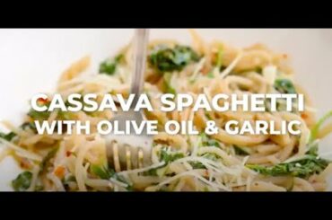 Grain Free Cassava Spaghetti with Italian Olive Oil and Garlic