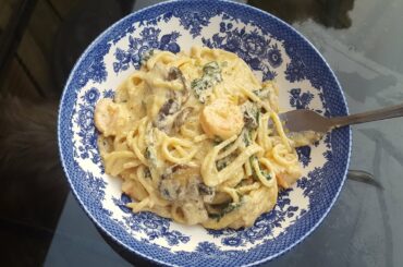 Creamy Spaghetti with SHRIMPS | Italian food recipe | Fast and delicious spaghetti recipe