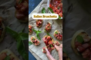 Italian Bruschetta | how to make Bruschetta #shorts #youtubeshorts #trending #trendingvideo