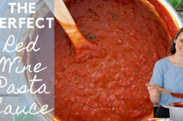 PERFECT RED WINE PASTA SAUCE: The only red wine pasta sauce recipe you’ll ever need!