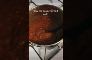 Homemade Red Sauce: Final Product: Part 3 #health #cooking #goodvibes #diy #italian #yummy