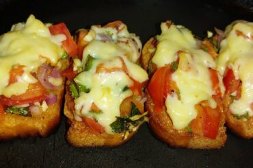 | How to make Bruschetta in Tamil | Italian Recipe | Cook with Geethu's style |