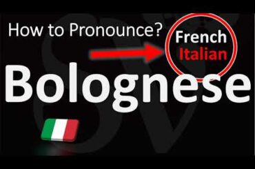 How to Pronounce Bolognese? (CORRECTLY) Italian VS English!