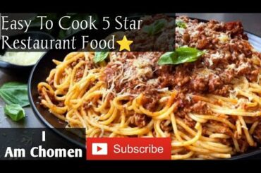 Easy Cook Foods At Home(like from A 5 star Restaurant)