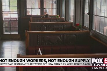Many restaurants in Las Vegas still short on workers, supply