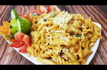 How to make White sauce Pasta? Italian pasta recipe. Homemade pasta sauce & Vegan Pasta. Pasta.