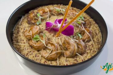 QUINOTTO CON CAMARONES