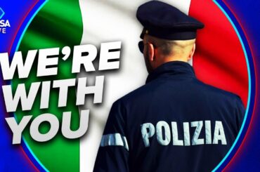 Italian Police STAND DOWN In Solidarity With Protesters