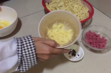 SPAGHETTI ALLA CARBONARA (ITALIAN CUISINE)
