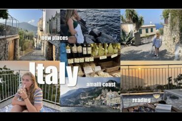 traveling to Italy, Amalfi Coast, exploring places, food & reading // weekly vlog // Hanna Marie