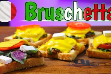 Bruschetta: easy Bruschetta at home / Italian foods