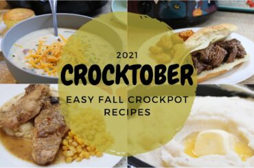 Crocktober || EASY CROCKPOT RECIPES || DUMP AND GO SLOW COOKER DINNERS