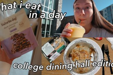 what i eat in a day: college freshman dining hall