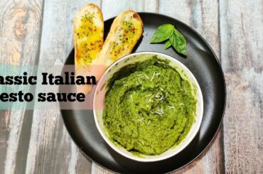 Basil pesto sauce recipe | Classic Italian pesto sauce | Traditional basil pesto | healthy recipes