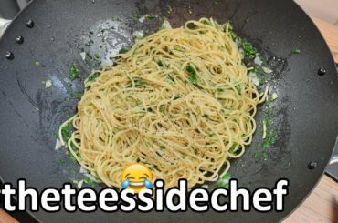 Easy Spaghetti Aglio e Olio Pasta recipe - Seasoned with English salty tears after the Euros final!