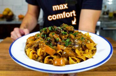 the BEEF STROGANOFF I wish mom made me as a kid