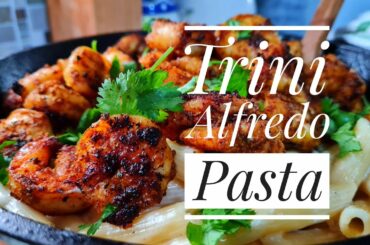 Trini Alfredo Pasta | Alfredo Pasta Recipe | Italian Cooking Caribbean Style