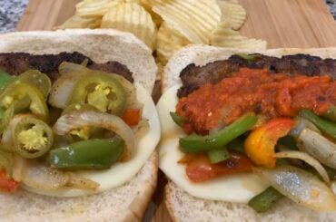 How to make Italian Sausage Peppers and Onions Sandwich
