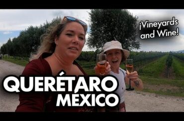 2 girls at a winery in Mexico - Finca Sala Vive Winery in Queretaro, Mexico with @MaddieGold
