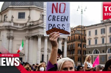 Thousands in Rome protest 'Green Pass' mandate for workers