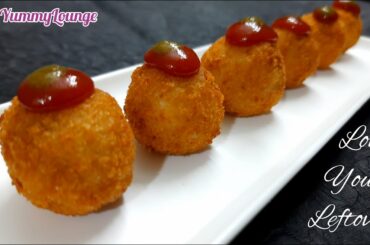 Easy Snack Recipe | Quick Evening Snack Recipe From Leftover | Italian Snack Arancini Balls Recipe
