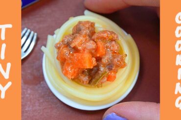 Easy Spaghetti Bolognese Recipe  ASMR Miniature Cooking Mini Food Sounds #Shorts