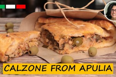 Young Onions CALZONE from Apulia | Calzone di sponsali Pugliese