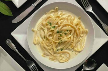 Authentic Italian Fettuccini Alfredo at Marco's Restaurant in Simsbury Connecticut
