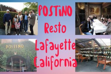 FAMILY REUNION| POSTINO RESTAURANT| LAFAYETTE, CALIFORNIA @INDAY SURAY TV