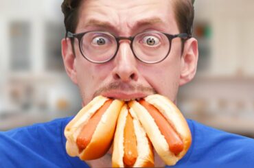 Can 4 Guys Beat A Competitive Hot Dog Eater?  (ft. Matt Stonie)