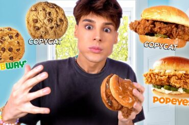 I Tested COPYCAT Recipes For SUBWAY & POPEYES food items! Part 4