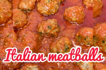 ITALIAN MEATBALLS, traditional recipe. #shorts