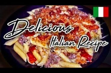 Delicious Italian recipe! | Pasta and Italian sausage with cream sauce | #recipe #cooking