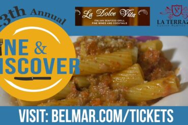 5 Star Dining from La Dolce Vita and the 2021 Belmar Dine and Discover Food Tour