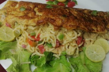 Maggi Omelette Recipe/Maggi Noodles Omelette/Egg Omelette Recipe/Breakfast Recipe/Noodle Recipe